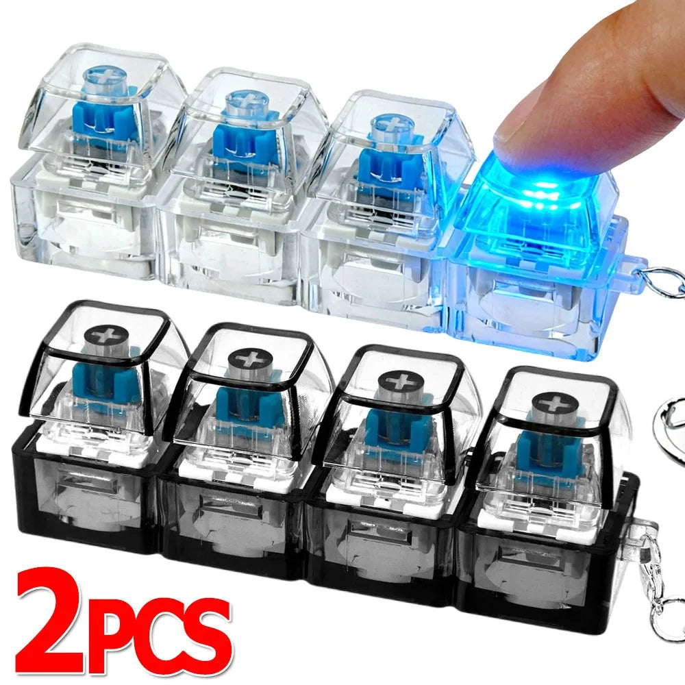 (2pcs)4 Key Clicker Fidget || Clear and Black Outline