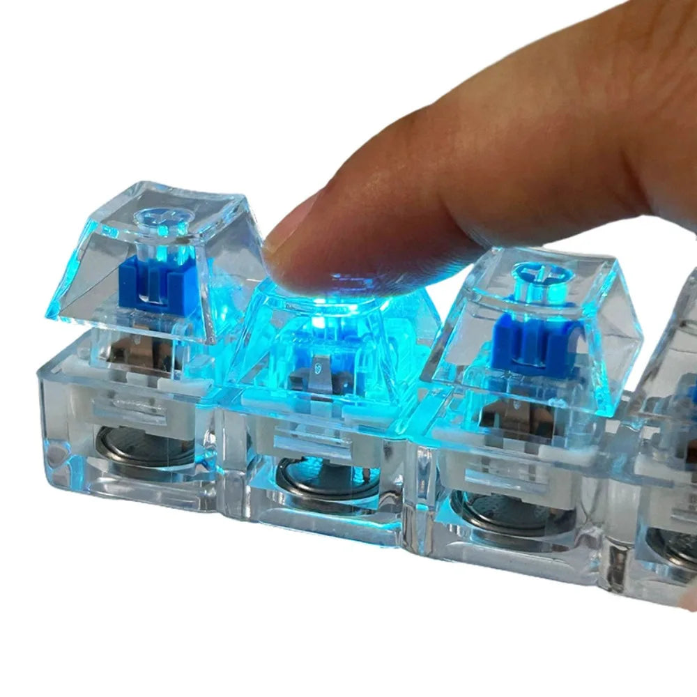 (2pcs)4 Key Clicker Fidget || Clear and Black Outline